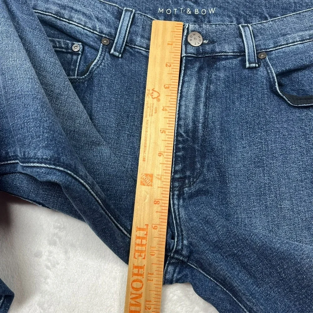 Mott & Bow Slim Jeans Mens 32x34 (Fits 34x34) Warrick Medium Wash Stretch Denim